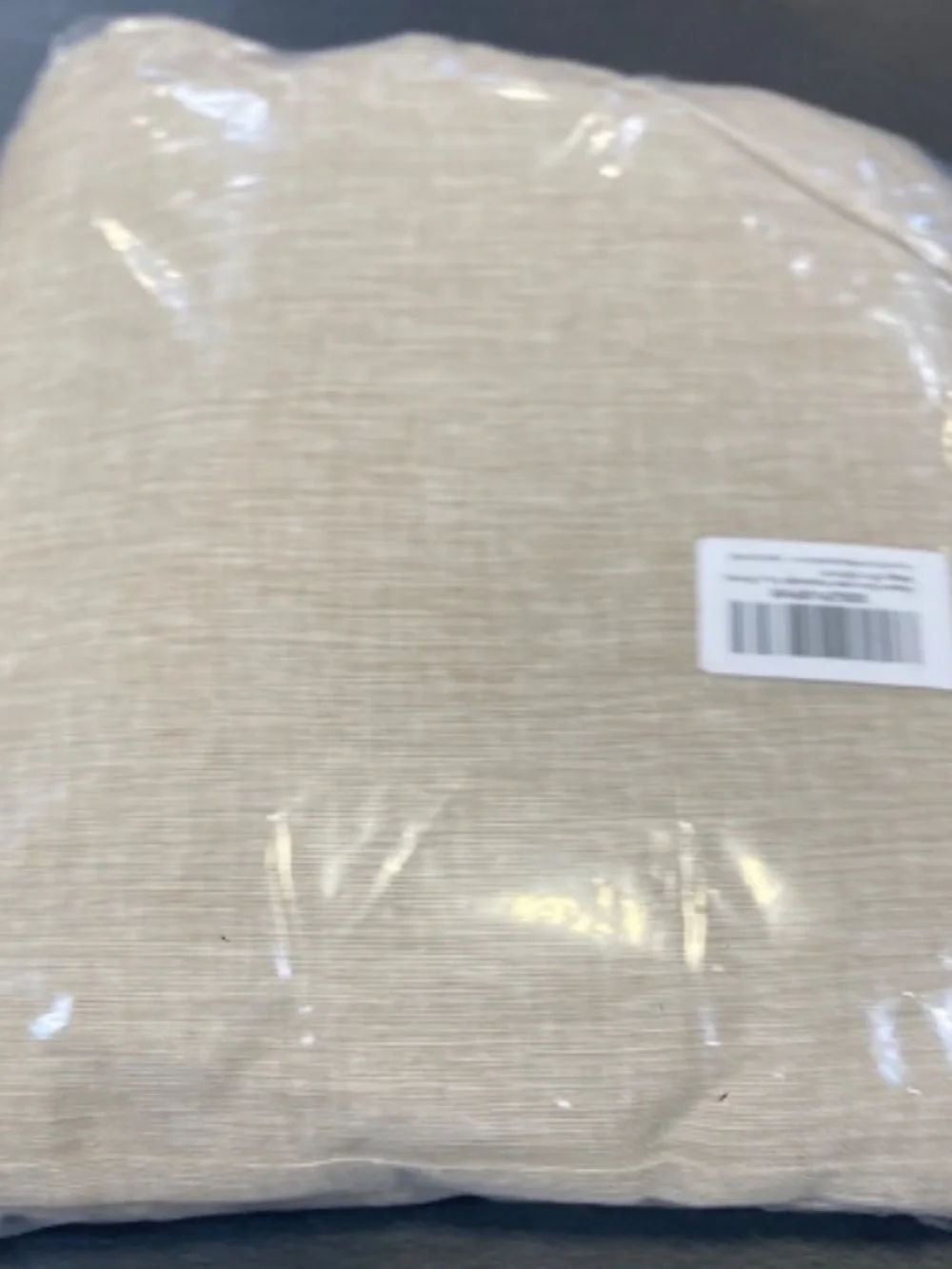 ‘KITCHEN DINING ROOM HOLIDAY’ Faux Linen Tablecloth Rectangular 60x120” - BEIGE